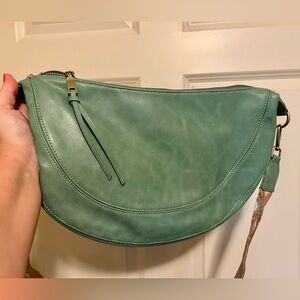 Anthropologie Urban Originals Vegan Leather aqua Crossbody Women's Luna Bag